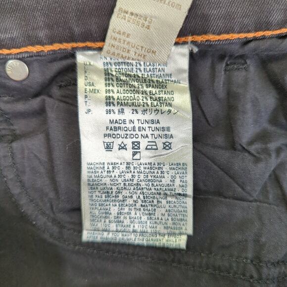 Diesel Jeans Bootzee-St Regular Slim Boot Cut Jeans Black Wash Women's Size 32 - Picture 9 of 9